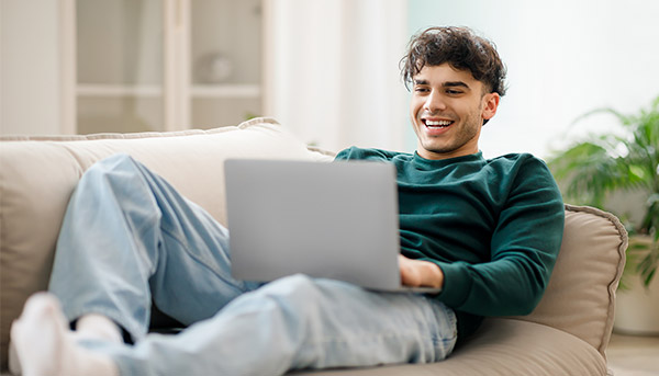 Guy on Laptop