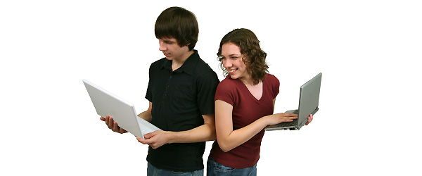 Teens on Laptop